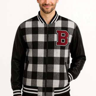 Kolları Suni Deri Içi Astarlı Oduncu Kolej Içi Ceket - Gri