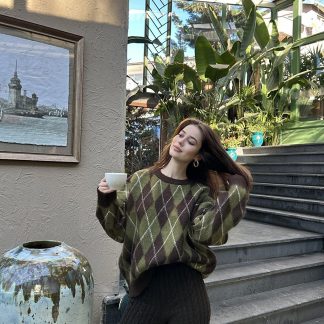 Genel Markalar BİSİKLET YAKA BAKLAVA DESEN TRIKO KAZAK - Fiyatı, Yorumları