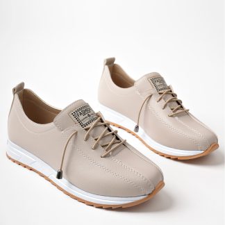 meyra'nın ayakkabıları Kadın Ten Renkli Lastik Bağcıklı Ortopedik Taban Babet - Fiyatı, Yorumları