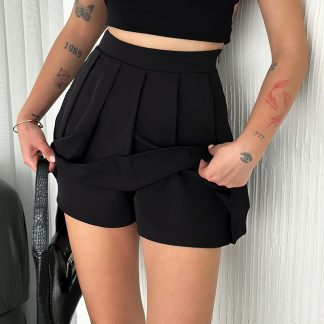 Zula Moda Kadın Pileli Mini Etekli Şort - Fiyatı, Yorumları