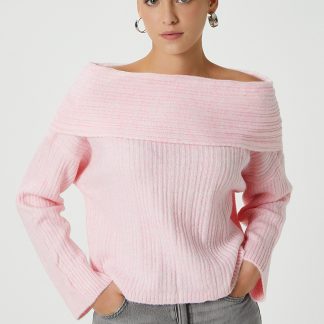 Ritnice Kadın Perla Grade Pembe Yumuşak Triko Kazak