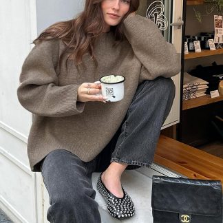 Madmext Vizon Bisiklet Yaka Oversize Triko Kazak MG1972 - Fiyatı, Yorumları