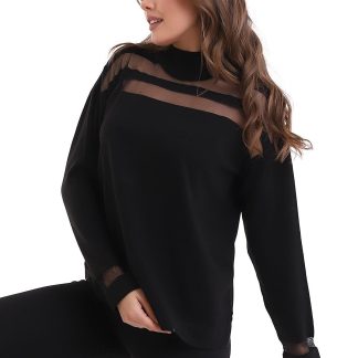 Irmak Kerekli Transparan Çizgili Triko Kazak Triko Bluz 1107 - Fiyatı, Yorumları