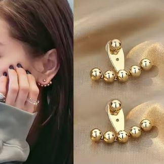 toptanhanem Şık Top Detaylı Küpe Altın Renk Paslanmaz Çelik, Modern Kadın Küpesi - Fiyatı, Yorumları