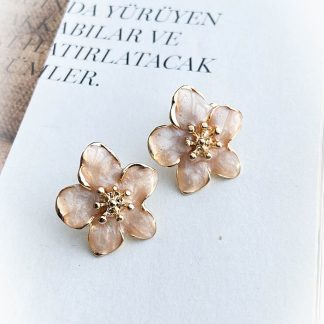 roshel Çiçek Model Çelik Küpe