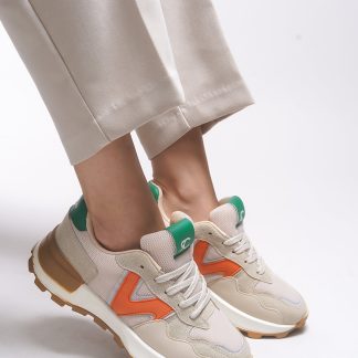 Riccon Rosatora Kadın Sneaker 001210 Bej Oranj - Fiyatı, Yorumları